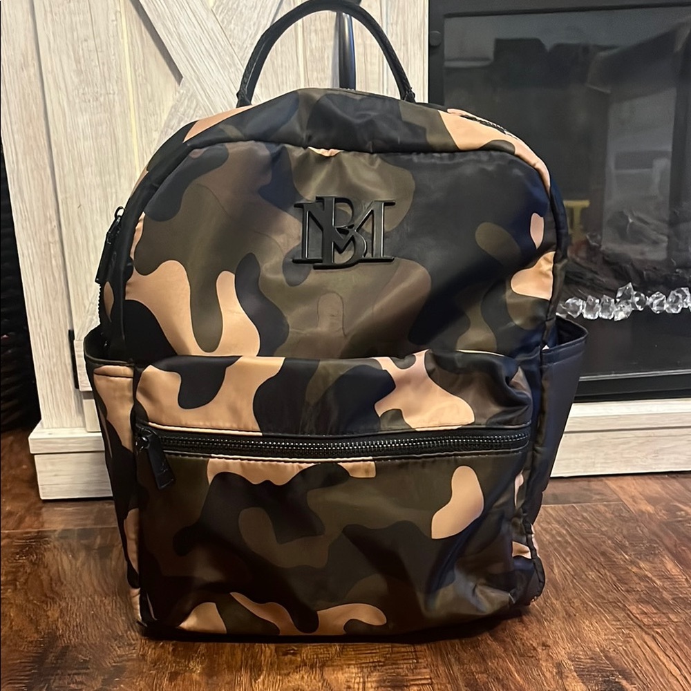 Badgley Mischka Camouflage Travel Backpack